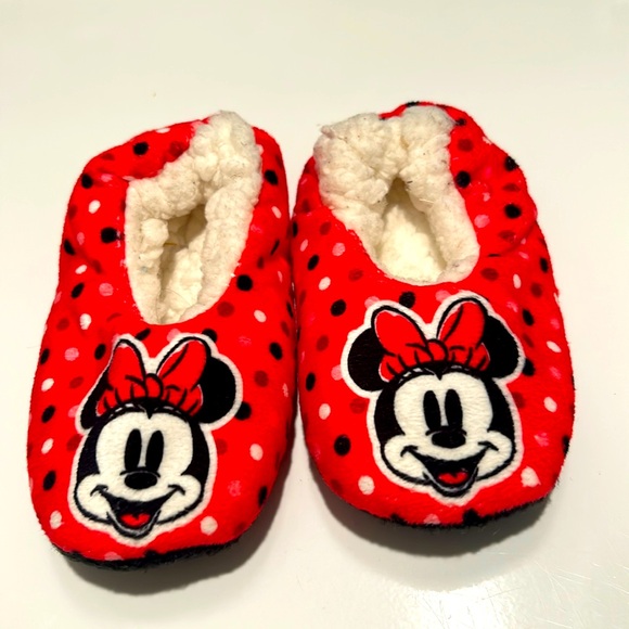 🎁🎁Holiday Flash Sale🎁🎁 GUC Minnie Mouse Toddler Slippers - Picture 1 of 3